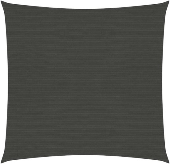 VDXL Zonnezeil 160 g/m² 4x4 m HDPE antracietkleurig