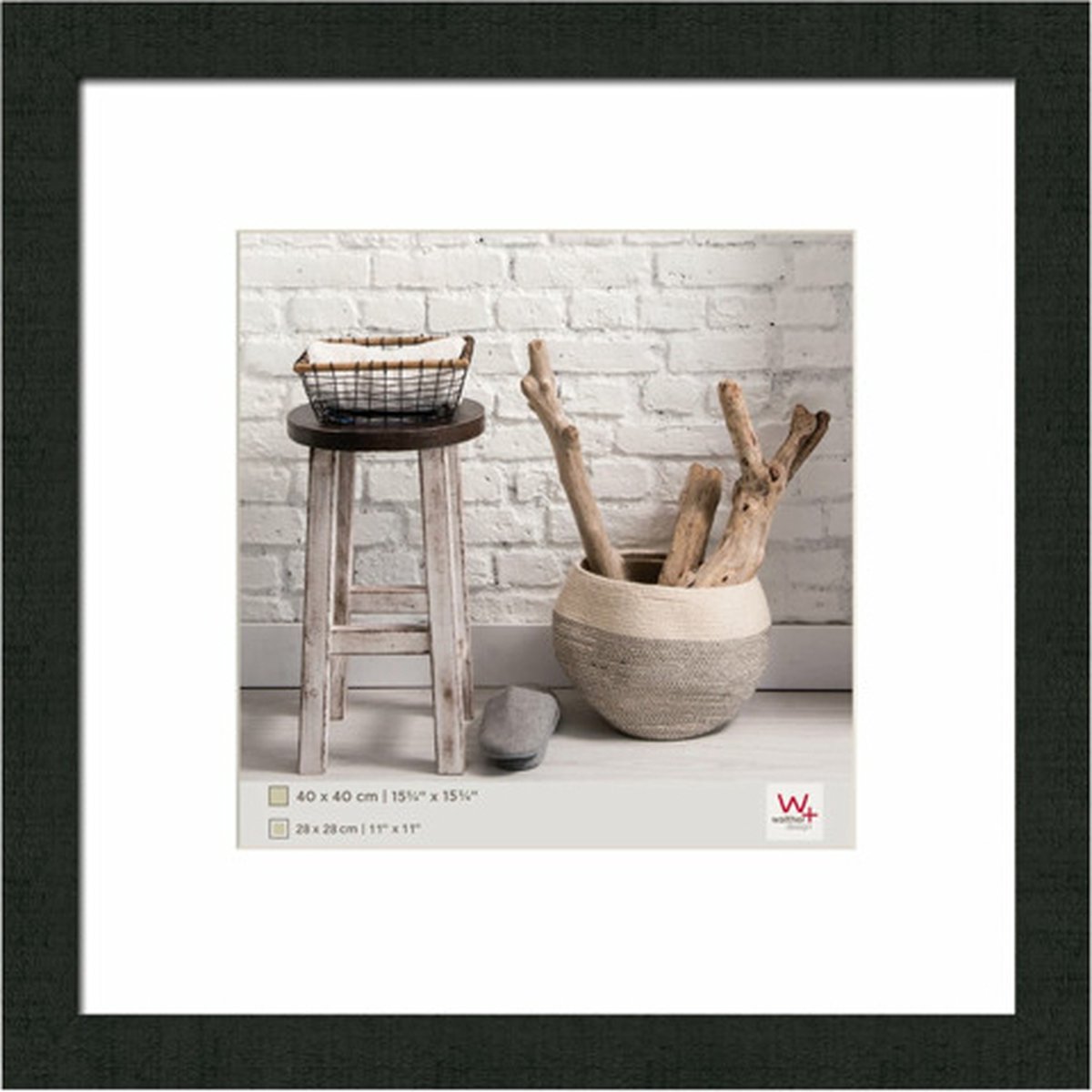 Walther Home - Houten lijst - Fotoformaat 40x40 cm - Zwart