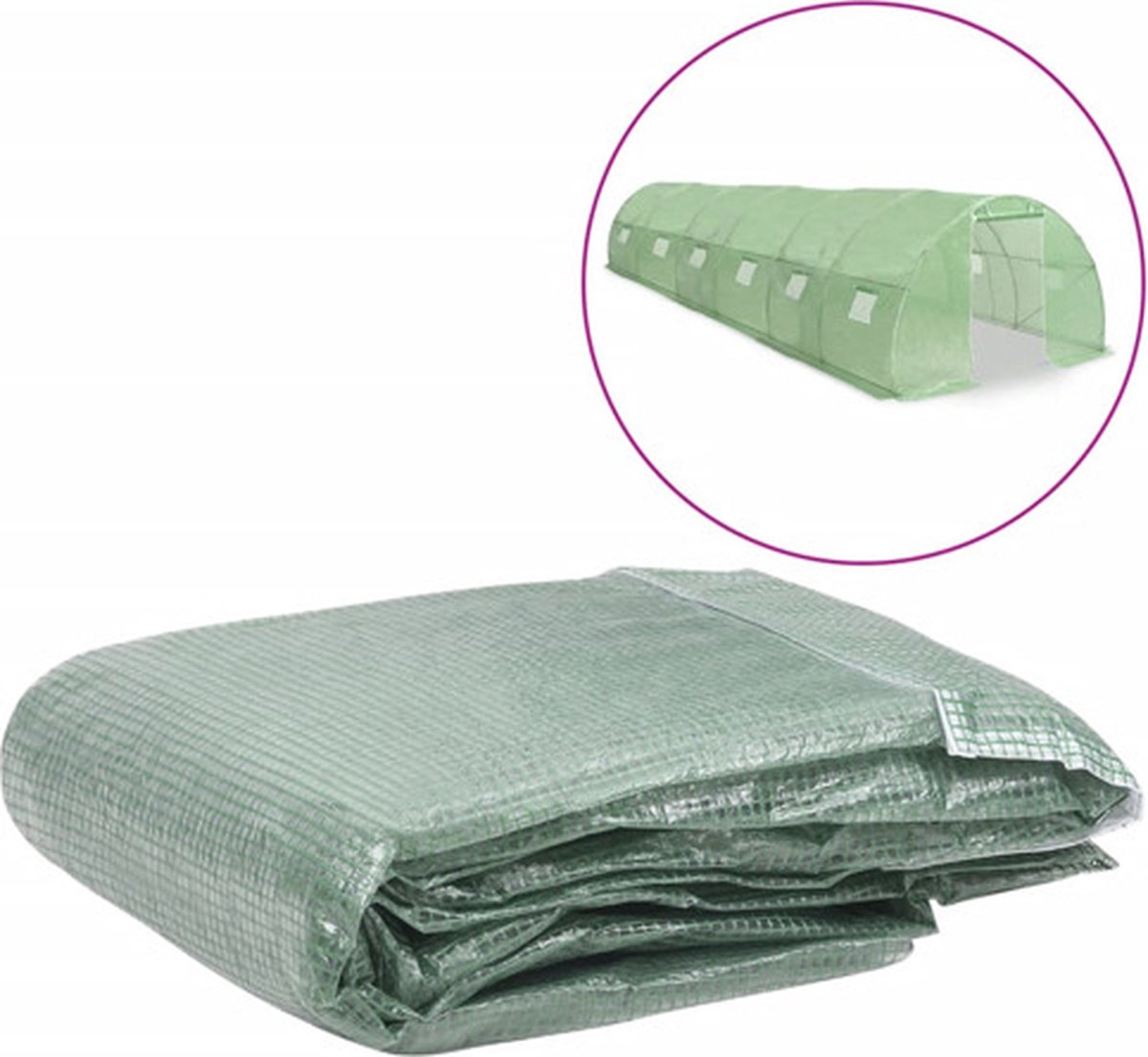 vidaXL Kashoes - vervangend - (27 - m²) - 300x900x200 - cm - groen