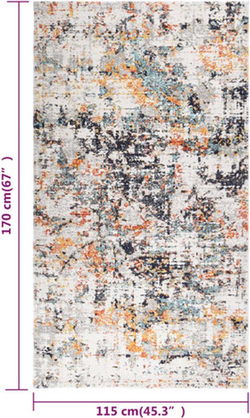 vidaXL - Buitenkleed - platgeweven - 115x170 - cm - meerkleurig van VidaXL — afbeelding 2