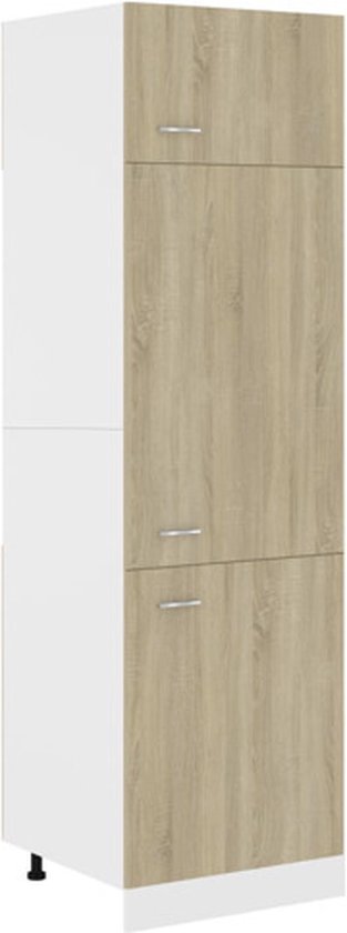 Koelkastkast 60x57x207 cm (eiken)