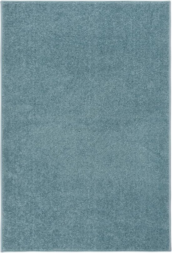 vidaXL - Vloerkleed - kortpolig - 200x290 - cm - blauw