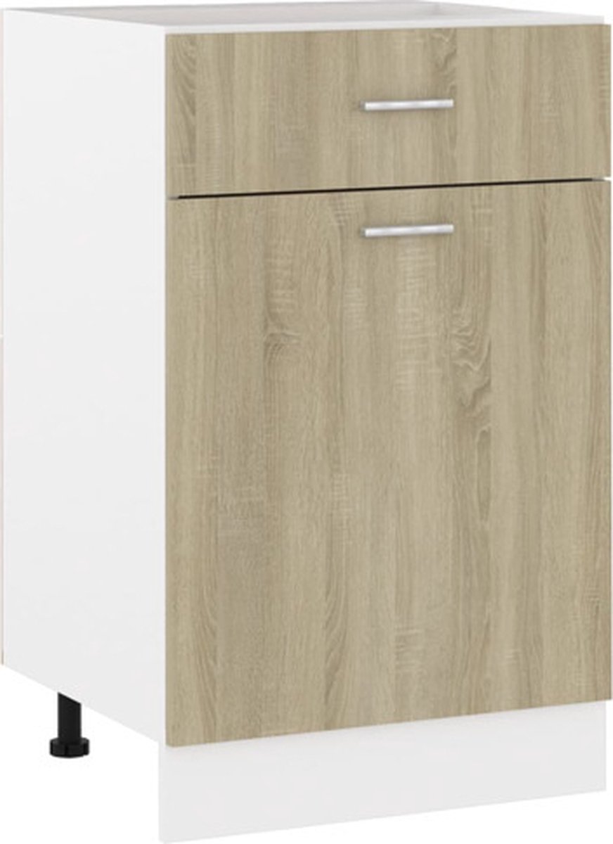vidaXL Onderkast met Lade Keukenkast Opbergkast Kast Keuken Opslagkast