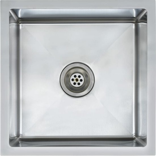 Évier avec drain en acier inoxydable