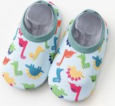 Chaussures de natation - Chaussures d'eau - Chaussures de plage - Semelle antidérapante de Bébé- Chausson taille M (14,9 cm) - Dino's