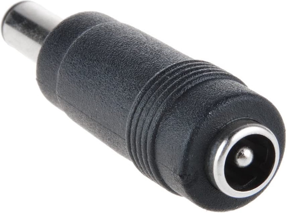 Male to female verloopstekker - 5.5 x 2.5 naar 5.5 x 2.1mm - C