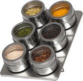 Blackwell Pots d'herbes aromatiques Magnetic - y compris 6 pots - Acier inoxydable