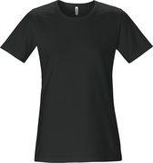 Fristads Stretch T-Shirt Dames 1926 Ela - Zwart - XL