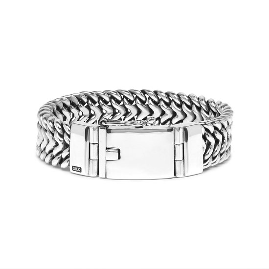 SILK Jewellery - Zilveren Armband - Eighty eight - 643.22 - Maat 22,0