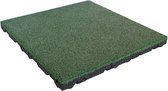 Rubber tegels 55 mm - 1 m² (4 tegels van 50 x 50 cm) - Groen