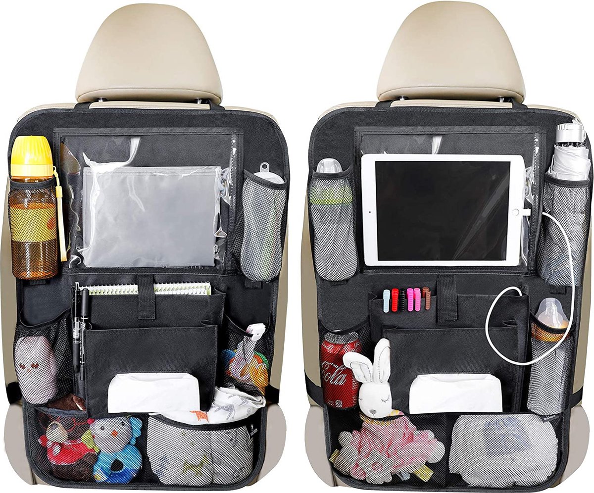 Luxe auto organizer - Autostoel organiser voor kinderen met vakken Luxe auto organizer - Autostoel organiser voor kinderen met vakken