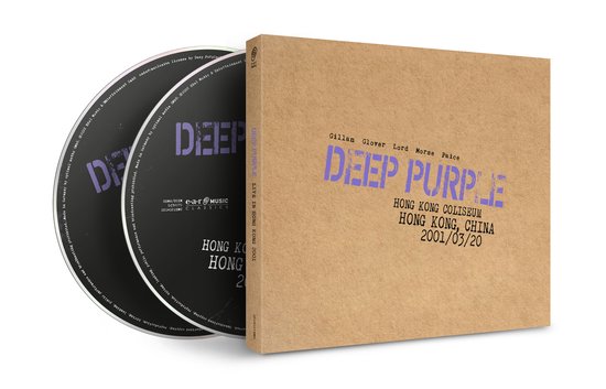 Doos met 2 cd's, met de titel 'Deep Purple - Live in Hong Kong Coliseum 2001/03/20'.
