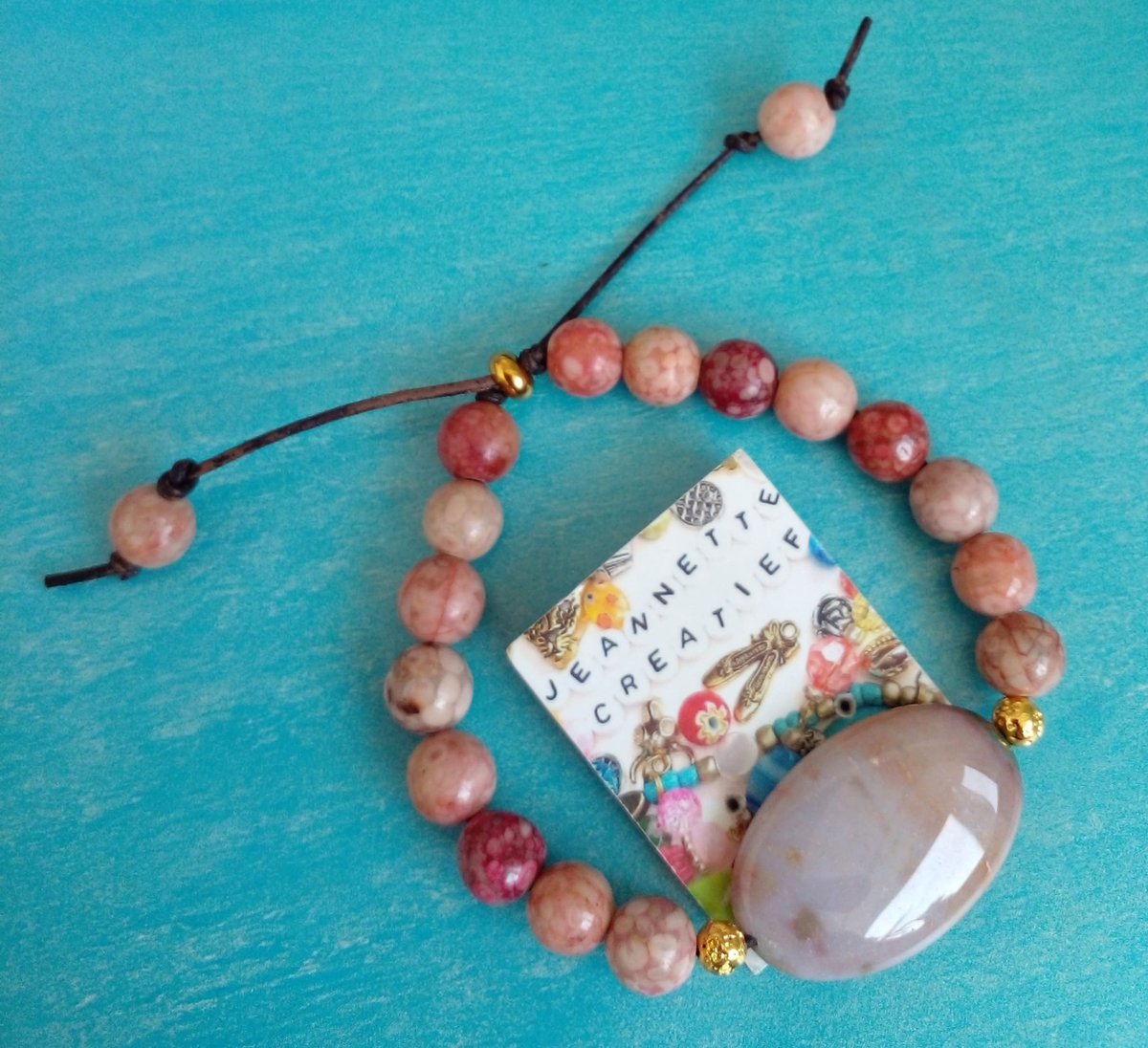Kralen armband natuursteen voor heren - Milez Kralen armband natuursteen voor heren - Milez