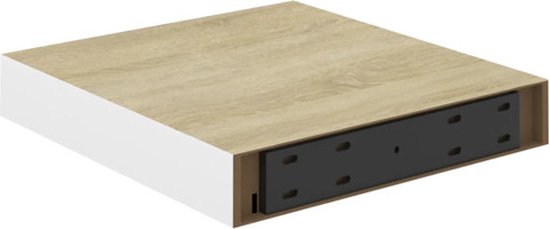 Étagères Murales Flottantes 4 Pcs Noir 23x23,5x3,8 Cm MDF VidaXL