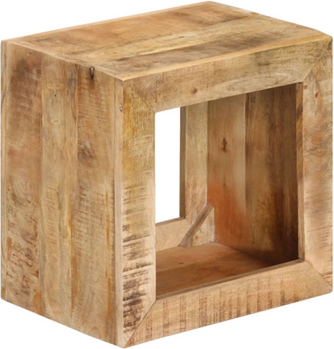 vidaXL Kruk - 40x30x40 - cm - massief - mangohout Bruin