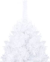 Bol.com vidaXL Kunstkerstboom met dikke takken 180 cm PVC wit aanbieding