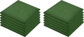 vidaXL - Valtegels - 12 - st - 50x50x3 - cm - rubber - groen