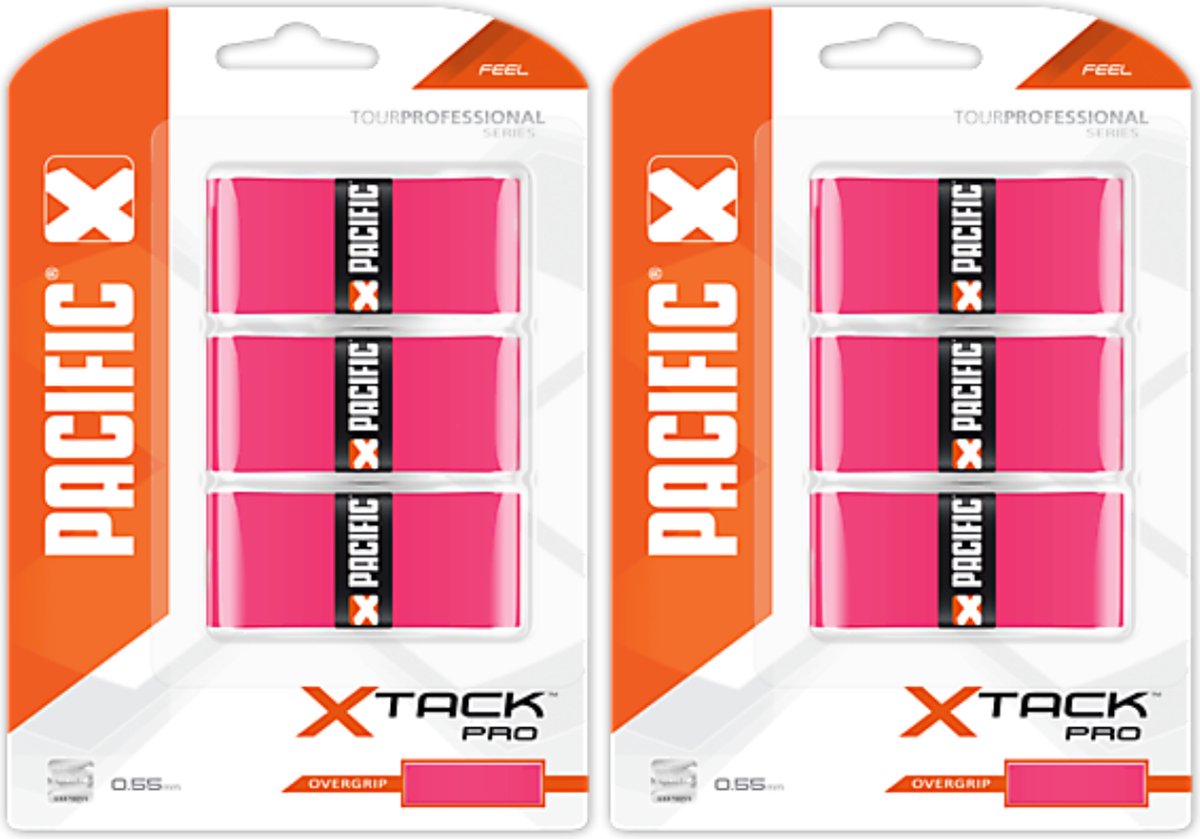Pacific X Tack Pro Overgrip Duo Pack Roze Uitvoering : Duo Pack Roze