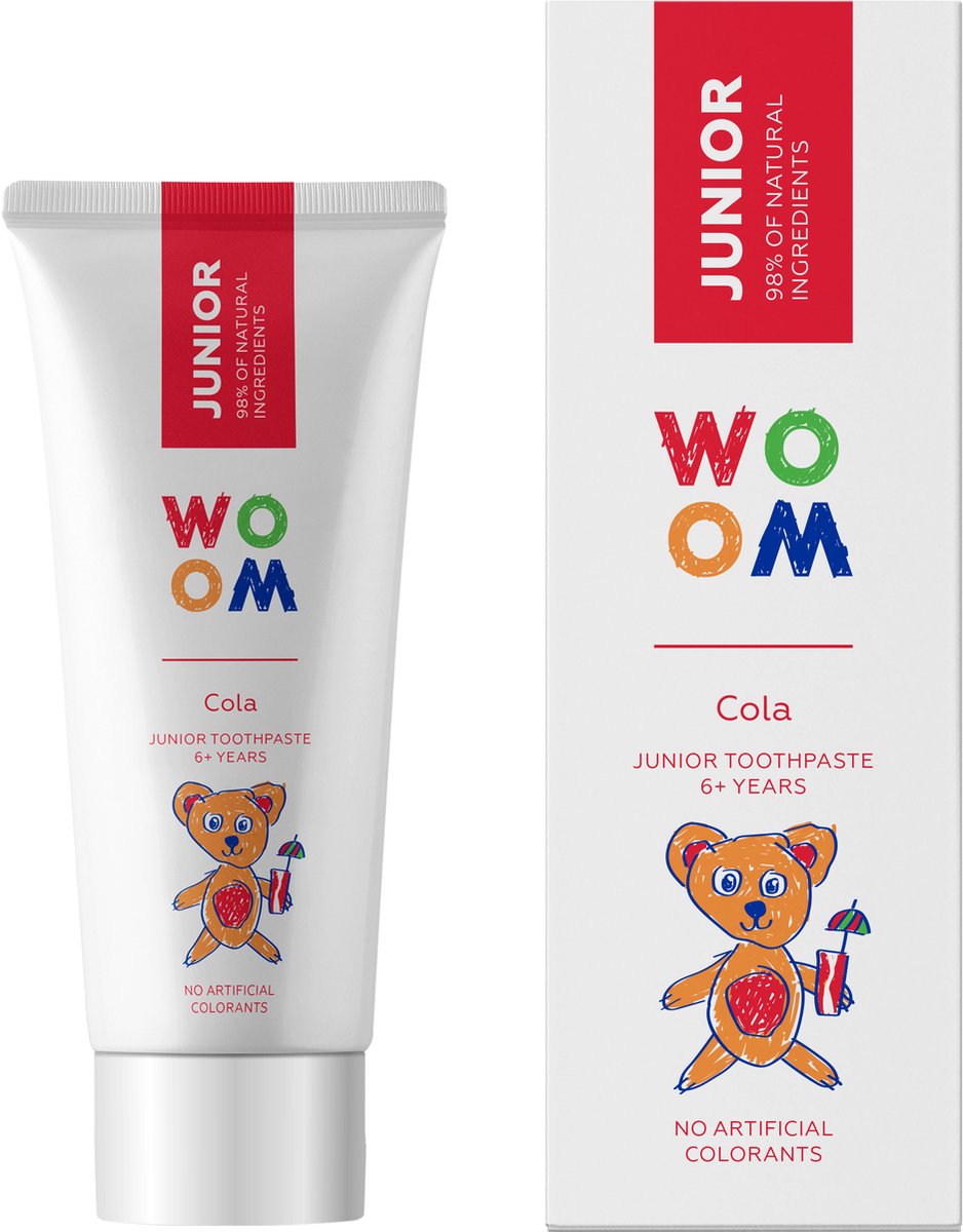 Goedkoopste Woom kindertandpasta 50ml. cola 12tubes
