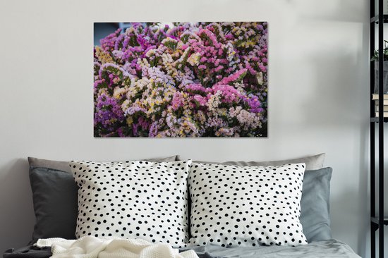 Une forêt avec la statice sur toile fleur 60x40 cm - Tirage photo sur toile (Décoration murale salon / chambre)