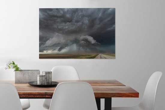 Peintures sur toile - Tornado Chase Texas - 90x60 cm - Décoration murale