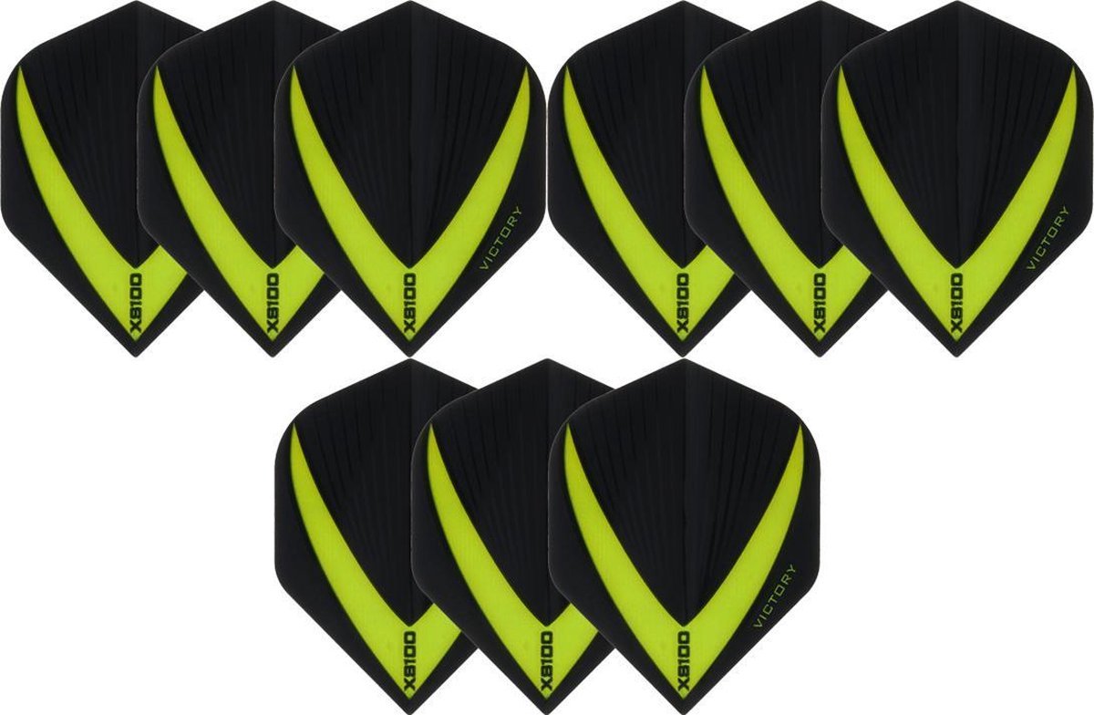 Darts Set - 3 sets (9 stuks) dart flights - Groen - Vista-X