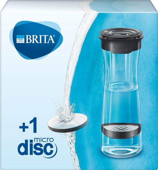 Foto: Brita waterfilterkaraf waterfilterkan zwart 1 3 liter met 1 microdisc filter bpa vrij