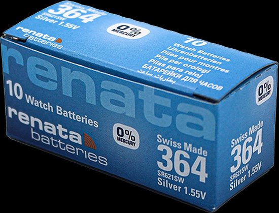 RENATA - Horlogebatterijen - Watch 364 - 10 stuks
