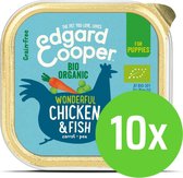 Edgard & Cooper Puppy Bio Organic Chicken & Fish 100 gram - 10 kuipjes NL-BIO-01