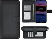 Nokia G50 Hoesje - Bookcase - Pu Leder Wallet Book Case Zwart Cover