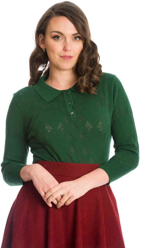 Foto: Dancing days merry tree knit longsleeve top xl groen