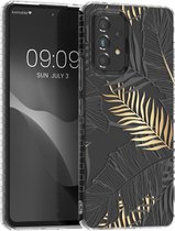kwmobile transparant telefoonhoesje geschikt voor Samsung Galaxy A53 5G - Set van 1 - Flexible case voor smartphone van TPU - Jungle design