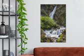 Cascade dans le parc national autrichien Hohe Tauern toile 60x90 cm - Tirage photo sur toile (Décoration murale salon / chambre)
