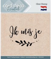 Card Deco Essentials - Clear Stamps - Ik mis je