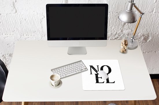 Muismat XXL 40x40 cm - Bureau onderlegger - Bureau mat Kerst - Quotes - Noel - Spreuken - Bureaumat - Gaming mousepad xl - Bureaulegger groot - Computer deskmat