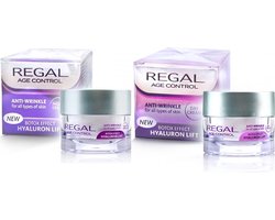 Regal Age Control Anti-Rimpel Voordeelverpakking - Dagcrème + Nachtcrème Set - Botox Effect & Hyaluron Lifting - 2 x 45ml