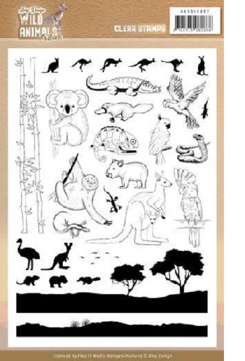 Amy Design - Stempel - ADCS 10067 Wild Animals Outback