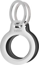 Belkin Beschermende houder met sleutelhanger - geschikt voor Apple AirTag - Zwart/Wit - 2 pack