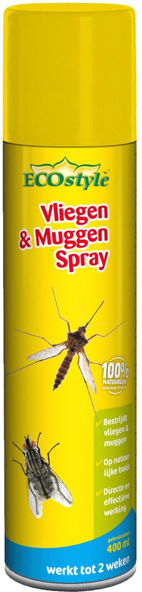 EcoStyle Vliegen & Muggen spray 400 ml - Bestrijdingsmiddel - Garden Select