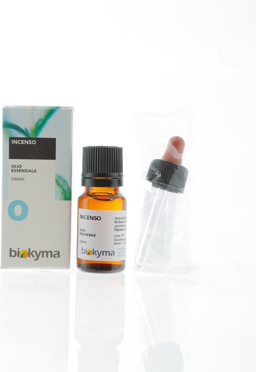 Goedkoopste Wierook Extra zuivere Essentiële Olie 100 natuurlijk 10 ml Biokyma - voor Aromatherapie, Verdamping, Massage.