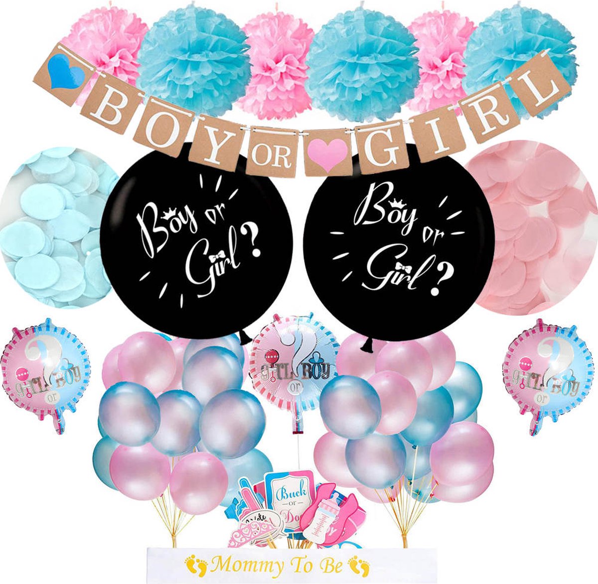 Ballon 3D Bébé Fille rose - 71 cm - Jour de Fête - Ballons Gender Reveal - Baby  Shower