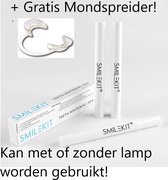 Smilekit - Whitening pen – Gratis Mondspreider - Tanden bleken - Bleekgel - Teeth Whitening - Frisse adem - Thuis tanden bleken -100% veilig - Tandenblekers - 100% natuurlijke ingrediënten - Peroxidevrij - Veilig bleken - Witte tanden - Tandbleekset