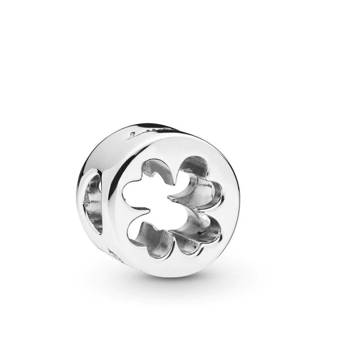 Fler® | 925 Sterling Zilver Bedels | Klaver bedel | 925 Sterling Zilver | Zirkonia | Past op populaire bedel armbanden (standaard-3mm) | armbandbedel | Valentijnsdag cadeau | Sinterklaas cadeau | Kerstcadeau Bedels Charms Beads