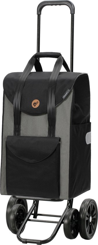 Andersen Quattro Shopper – 4 Wiel Boodschappentrolley - Zwart / Grijs