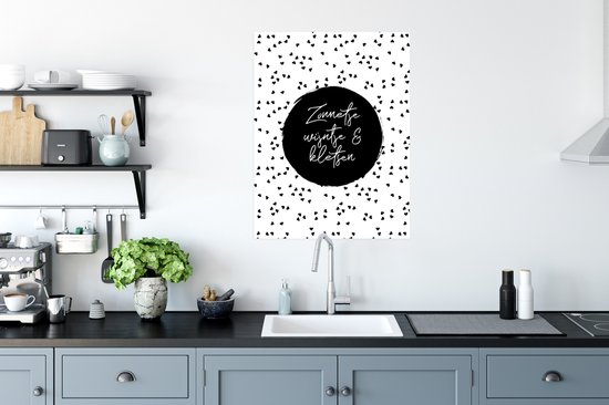 Affiche Soleil, vin & chat - Citations - Texte - Vin - Été - 60x80 cm