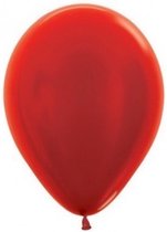 Ballonnen Sempertex metallic rood 12,5 cm