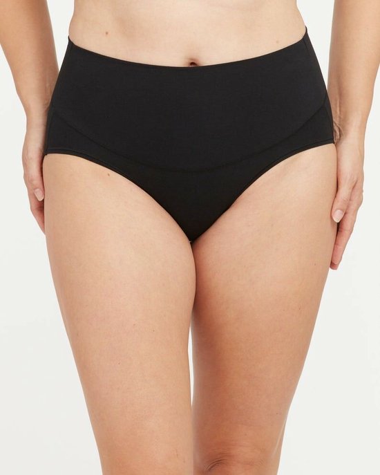 SPANX Cotton Comfort - Slip Dames Onderbroek - Maat S - Kleur Zwart