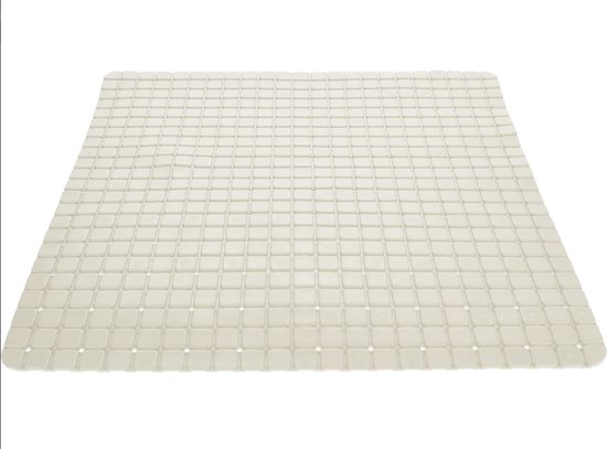 Antislip badmat - Vierkant - Wit - 50x50 cm