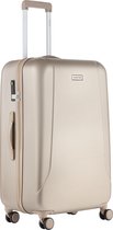 CarryOn Skyhopper Grote Reiskoffer 78cm - Koffer 85 Ltr met TSA-slot en OKOBAN - Champagne