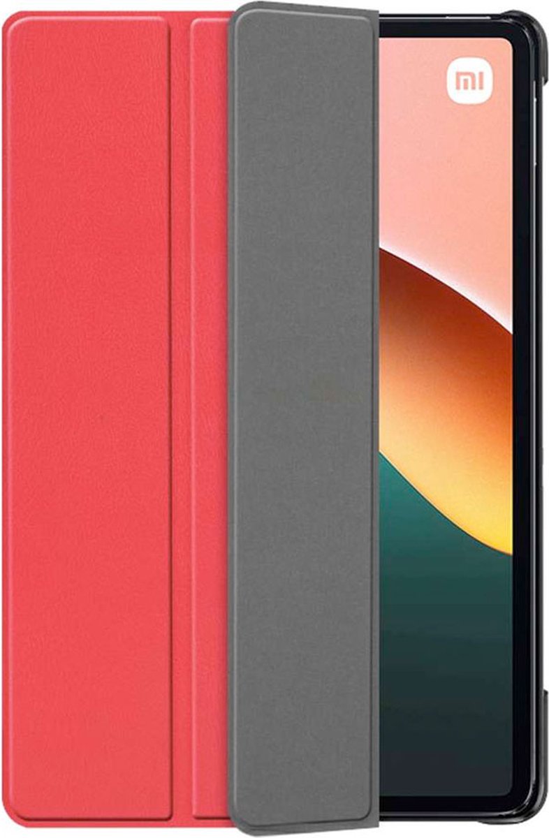 Just in Case tablet Hoes geschikt voor Xiaomi Pad 5 - TriFold Bookcase - Rood